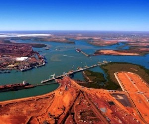 Terminal de mineral de hierro más ocupado del mundo Port Hedland